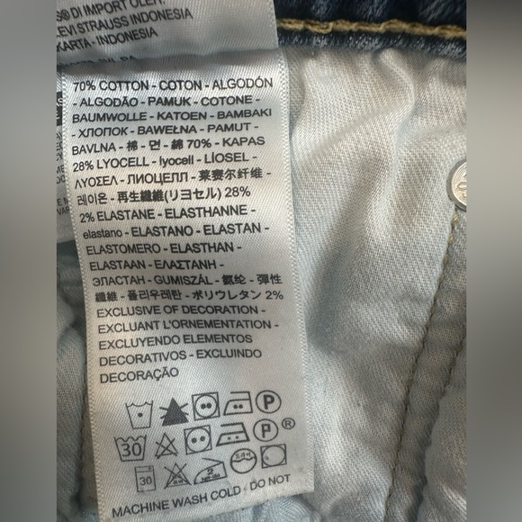 Vintage Levis 502 Jeans 31x32 Blue Denim Zip Fly Super Low Straight Leg - Picture 6 of 9